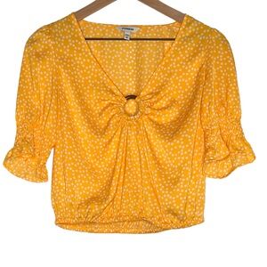 Express Bright Yellow Polka Dots | XSmall